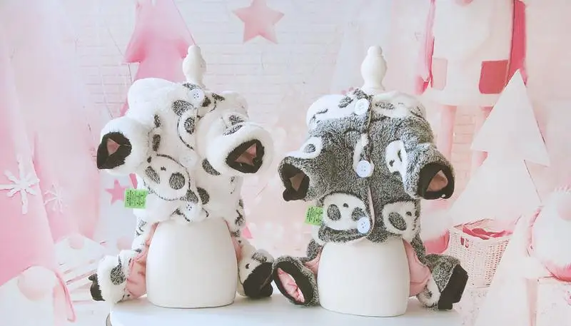 Kawaii зимняя одежда для собак четыре фута одежда для домашних животных Chiwawa jorkie Bomei платья в полоску