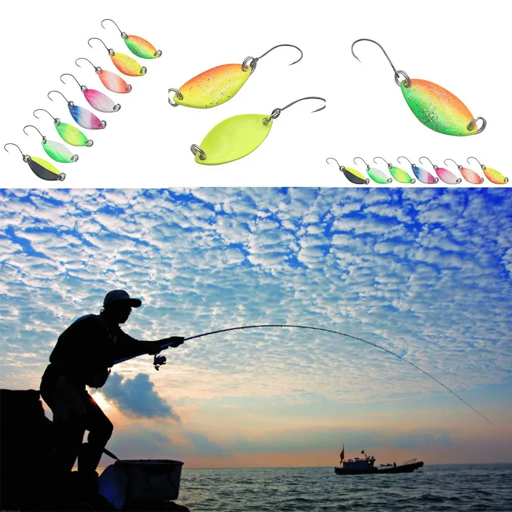 

Zinc Alloy Chub Perch 2g 23mm Sequins Fishing Lure Vibration Bait Spoon Bait Fishing Accessories