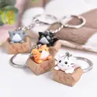 Милые брелоки с мультяшным котом, цепочки, подвеска, украшение для сумки, брелок для автомобиля, подарок
