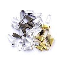100pcs200pcs clasps clips bail alloy metal silver bronze gold plated for charms necklaces jewelry diy making findings 11x4mm