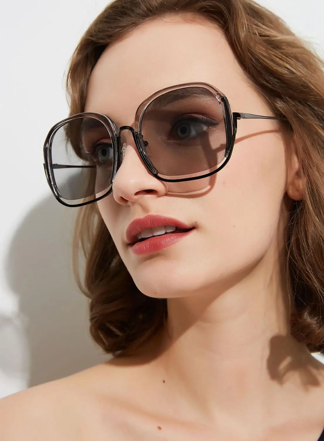 Солнцезащитные очки в винтажном стиле UV400 для мужчин и женщин квадратные большие