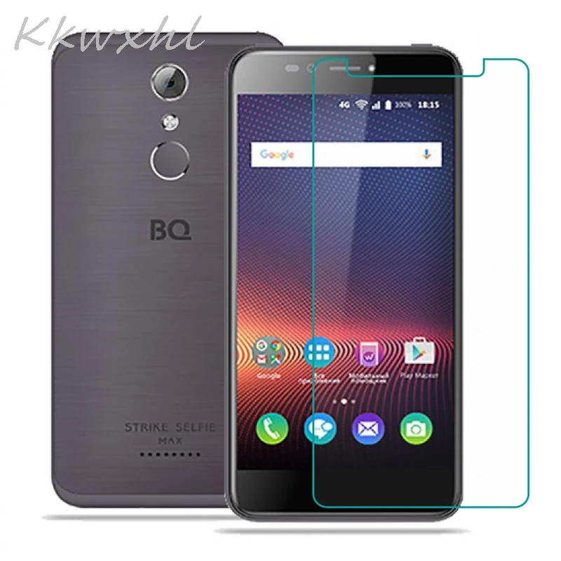 Закаленное стекло 9H для смартфона BQ 5504 чехол Strike Selfie Max стеклянная Защитная