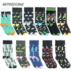 Harajuku из хлопка и катания на скейтборде Для мужчин веселый динозавр команда русалки носки креативные Носки с рисунком пива Смешные Носки Calcetines Hombre Divertidos