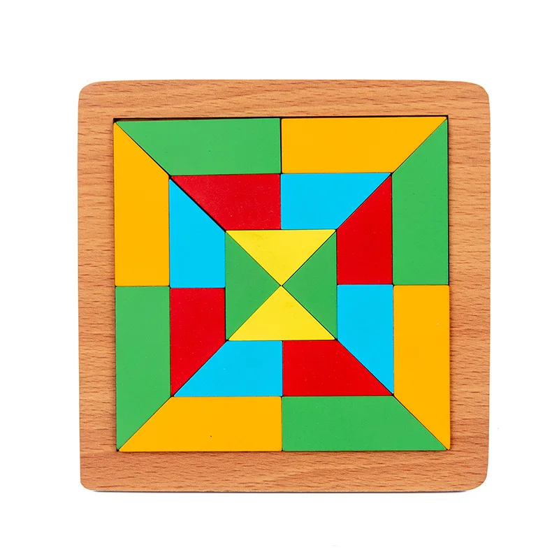

Wooden Geometric Jigsaw Puzzles Montessori Puzzle Sorting Math Bricks Educational Clever Board Fidget Toys Games