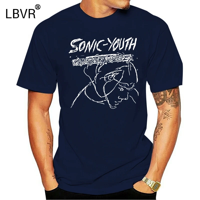 Футболка с принтом Sonic Youth путаница это секс альбом логотипом Новый Официальный