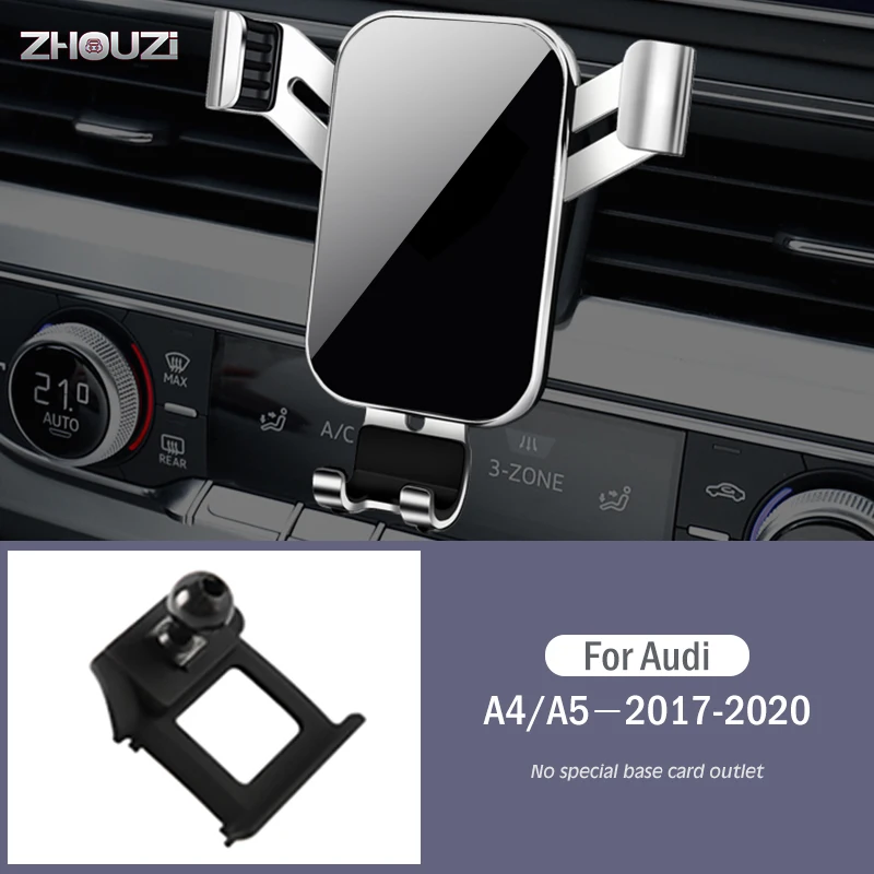 

Car Mobile Phone Holder Air Vent Mounts Stand GPS Gravity Navigation Bracket For Audi A4 A5 B9 8WH 2017-2020 Car Accessories