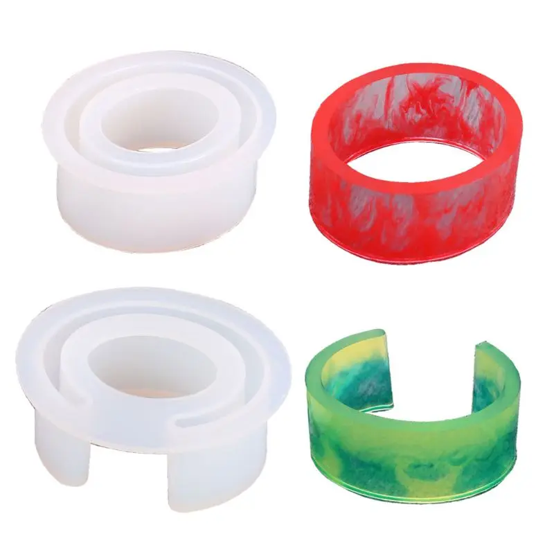 

2Pcs Large Size Open Cuff Silicone Mold Jewelry Making Wide Bracelet Bangle DIY Resin Casting Mould Jewelry Tools