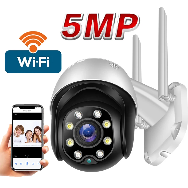 Icybelle 5 Мп Wi Fi камера видеонаблюдения AI человеческий Авто слежение Беспроводная PTZ
