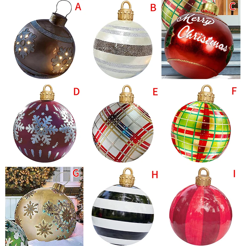 

Уличный Рождественский надувной шар из ПВХ, 60*60 см, светильник, Рождественский шар, украшение, Рождественское украшение