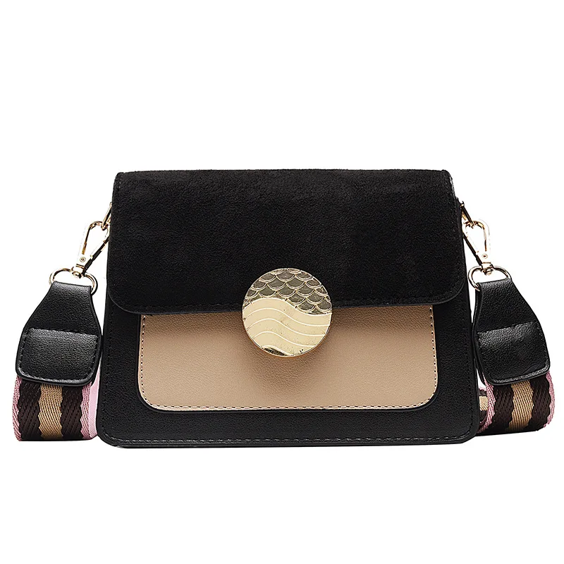 

On The New Bag 2019 New Tide Single Shoulder Diagonal Women's Bag Contrast Matte Temperament Casual Small Square Bag