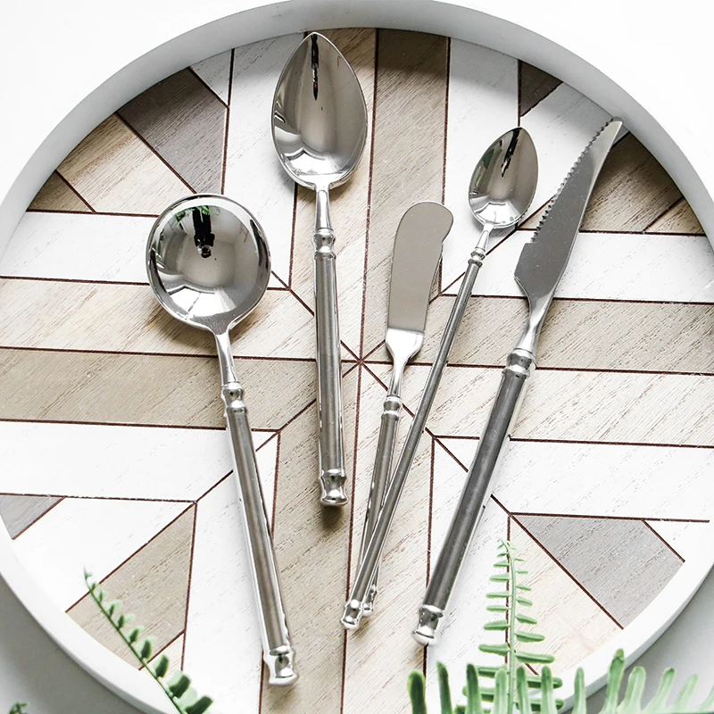 Европейский стиль 304 Западная посуда из нержавеющей стали нож и вилка ложка для