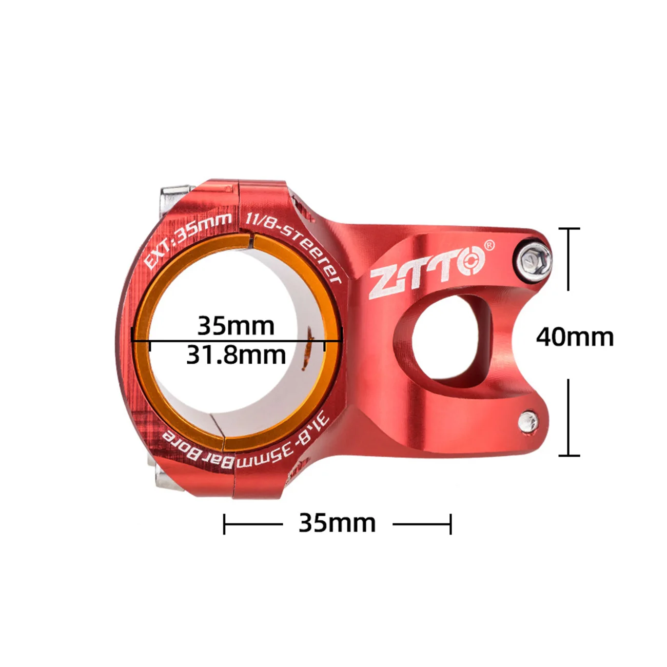 

MTB High-Strength Lightweight Bicycle Stem CNC Aluminum Alloy 0 Degree Rise DH AM Enduro For 35mm / 31.8mm Bike Handlebar