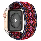 Ремешок для часов Apple watch band 40 мм 38 мм 44 мм 42 мм, богемный эластичный браслет solo, ремешок для iWatch series 3 4 5 se 6