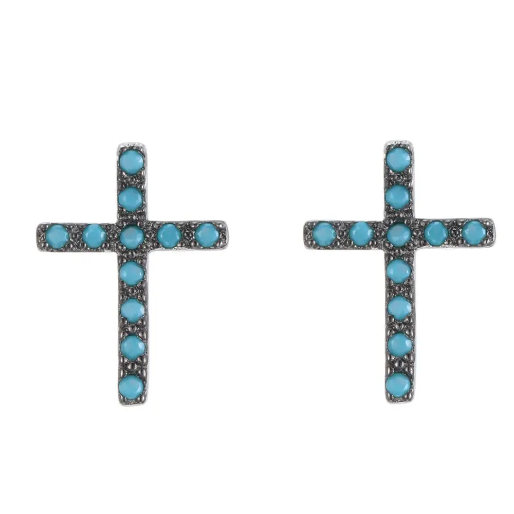 Женские серьги гвоздики из серебра 925 пробы с фианитами|Серьги-гвоздики| |