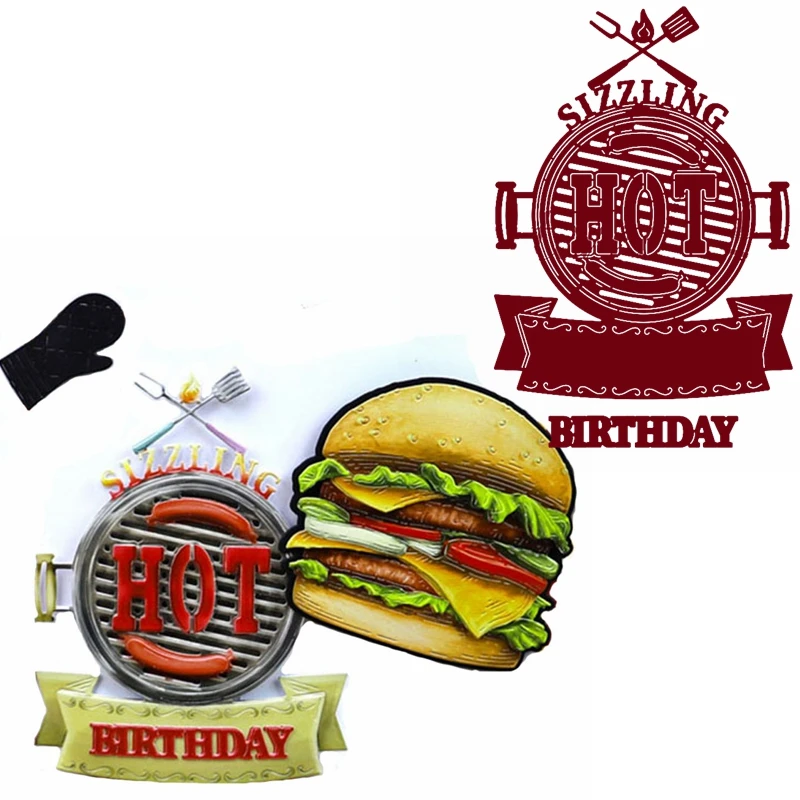 

Creative Hot Pot Metal Cutting Dies Birthday Banner Die Cuts For Card Making DIY Scrapbooking Album Decoration New 2019