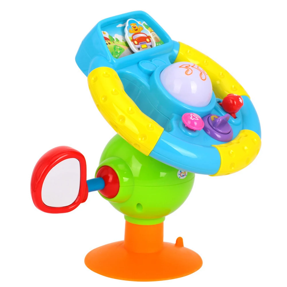 

Early Education Mini Music Funny Driving Simulation Mirror Car Baby Kid Boy Horn Learning Girl Gift Steering Wheel Toy