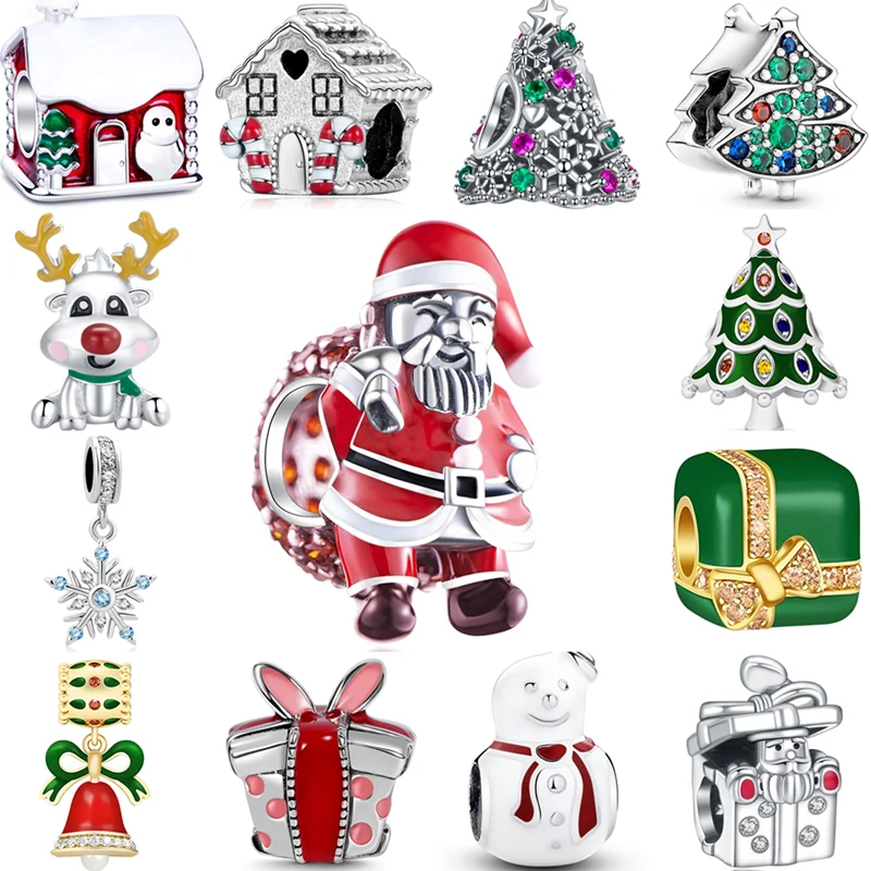 

Браслет женский из серебра 925 пробы с Санта-Клаусом