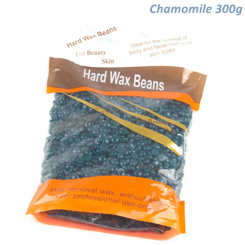 Depilatory Hot Film Hard Wax Bean For Waxing No Strip Needed For Body Bikini Face Hair Removal 300g Hard Wax beans - Цвет: Feecy 300g Chamomile