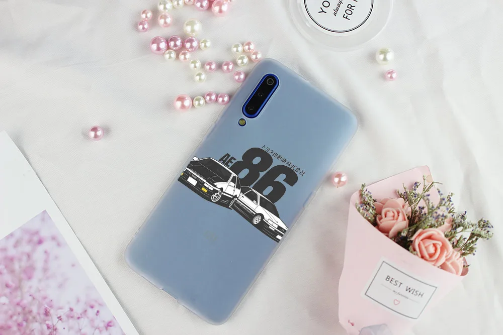 Мягкий чехол для телефона Xiaomi Mi 11 Pro Ultra 10 9 8 SE 6X 5X A3 A1 A2 LITE cc9 cc9e INITIAL D AE86 | Мобильные