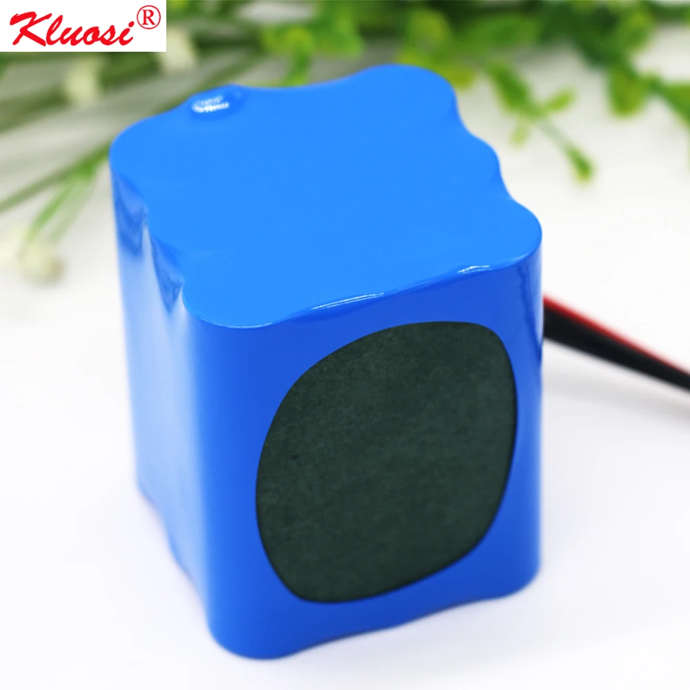 

KLUOSI 3S3P 11.1V/12.6V 9.6Ah for LG18650MH1 12V Battery Pack with 20A Balanced BMS LED Lamp Electric Brick Electric Toy Car Etc