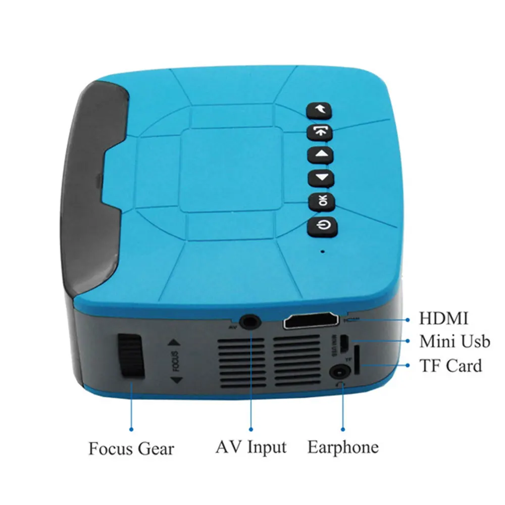 NEW U20 mini Projectors USB HDMI AV Video Portable Projector home theater movie projector easy use for Home Cinema |