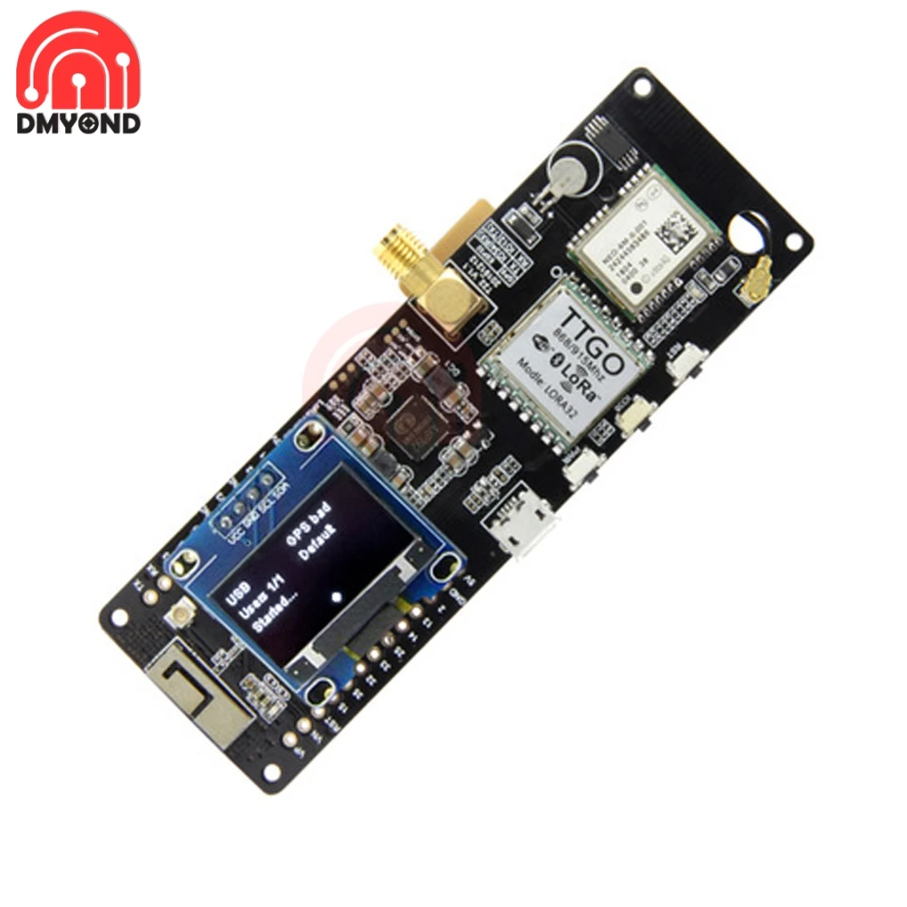 Bluetooth Wi Fi модуль T Beamv ESP32 беспроводной LoRa GPS NEO 6M SMA с OLED экраном макетная плата