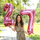 Пастельный воздушный шар из розовой фольги, 3040 дюймов, 123456789