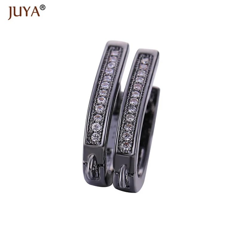 для сережек Сделай Сам серьги фурнитура медные инкрустированные из циркона