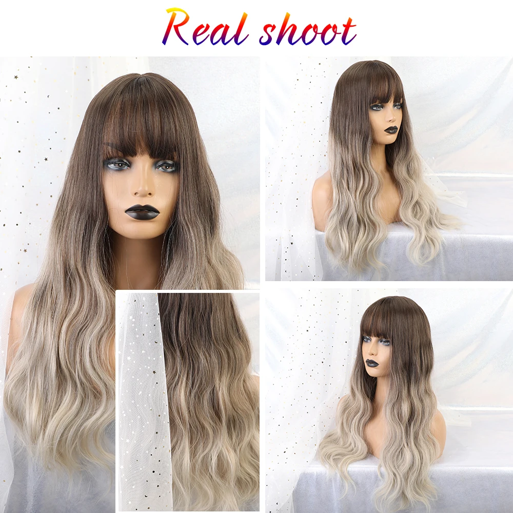 Inhaircube 24 &quotпастельный парик женские парики Омбре синтетические волосы длинные