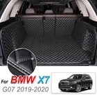 Кожаный коврик для багажника, автомобильный коврик для багажника, напольный коврик, грязевой удар, для BMW X7, G07 2019-2020