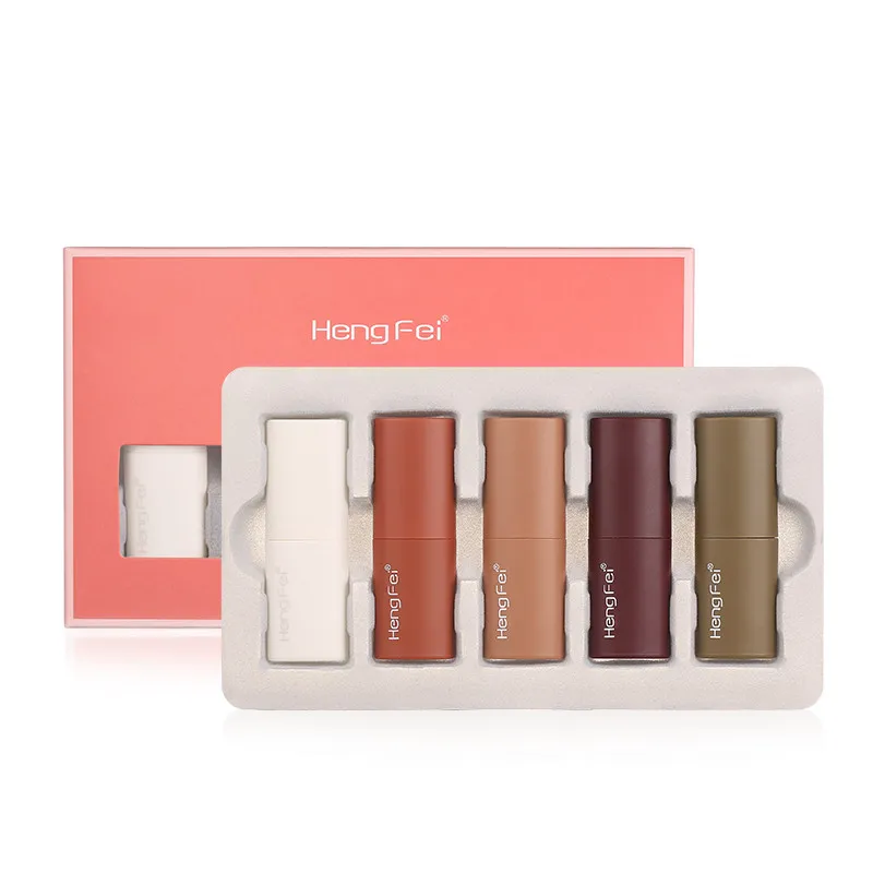 Симпатичный матовый мини помада FlashMoment 5 цветов долговечный набор Помады для губ