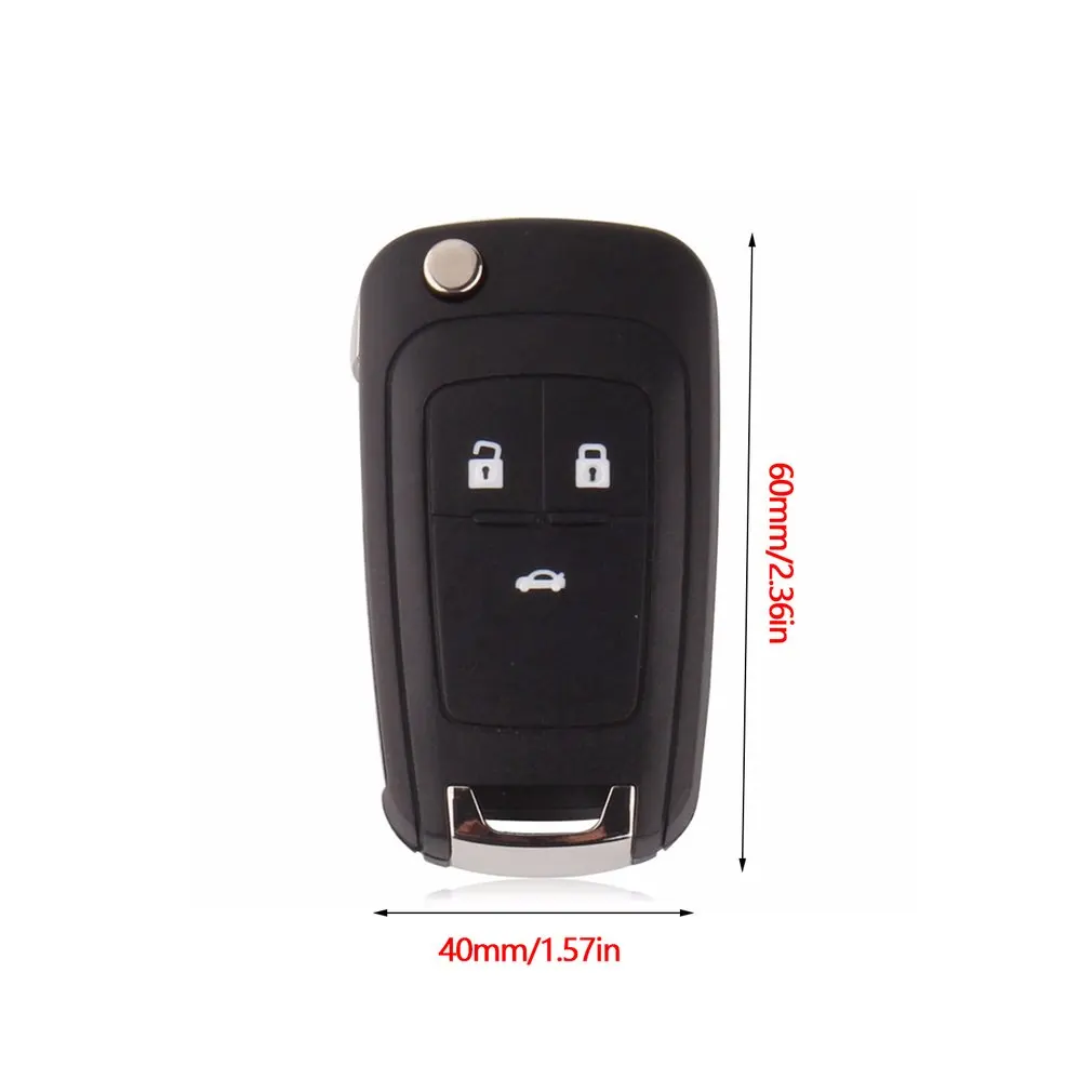 

Car Entry Remote Control Key Fit for Chevrolet Cruze Flip Folding Hot Car Remote Key Shell Case 3 Buttons