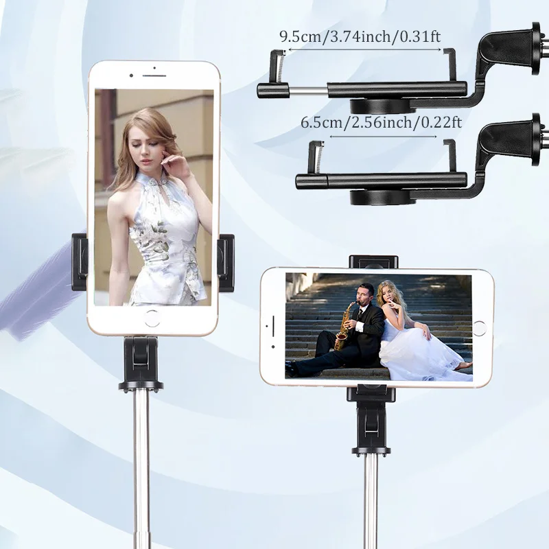 Селфи палка BFOLLOW 4 в 1 с триподом Ручной штатив Bluetooth и зеркалом для iPhone Huawei Xiaomi