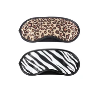 dacron sleep mask soft comfortable sleeping eye mask leopard zebra new style work study home travel portable eye cover