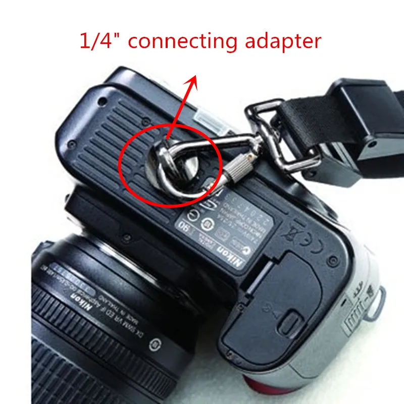 Наплечный Быстрый ремешок для камеры SLR DSLR 1/4 соединительные адаптеры быстрый