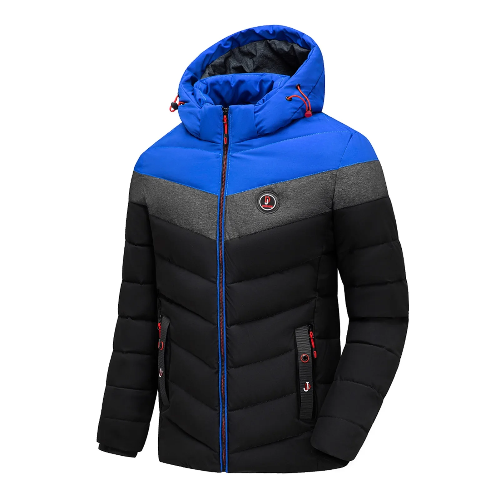 Мужская теплая водонепроницаемая куртка, черная Повседневная теплая парка с капюшоном, верхняя одежда для осени и зимы, 2021
