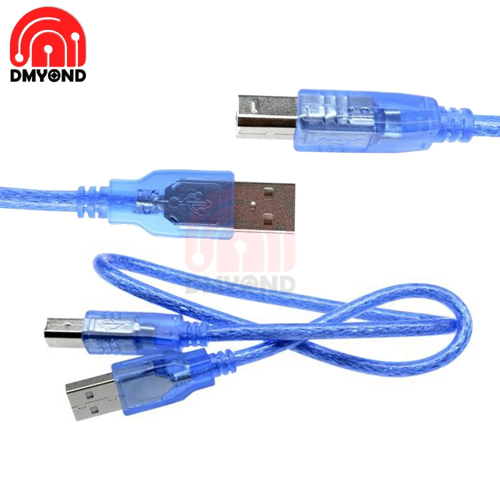 USB кабель с квадратным портом 0 3 м UNO 2560 2 Type A Mini 5P фольгой для защиты данных и