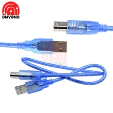 USB кабель с квадратным портом 0 3 м UNO 2560 2 Type A Mini 5P фольгой для