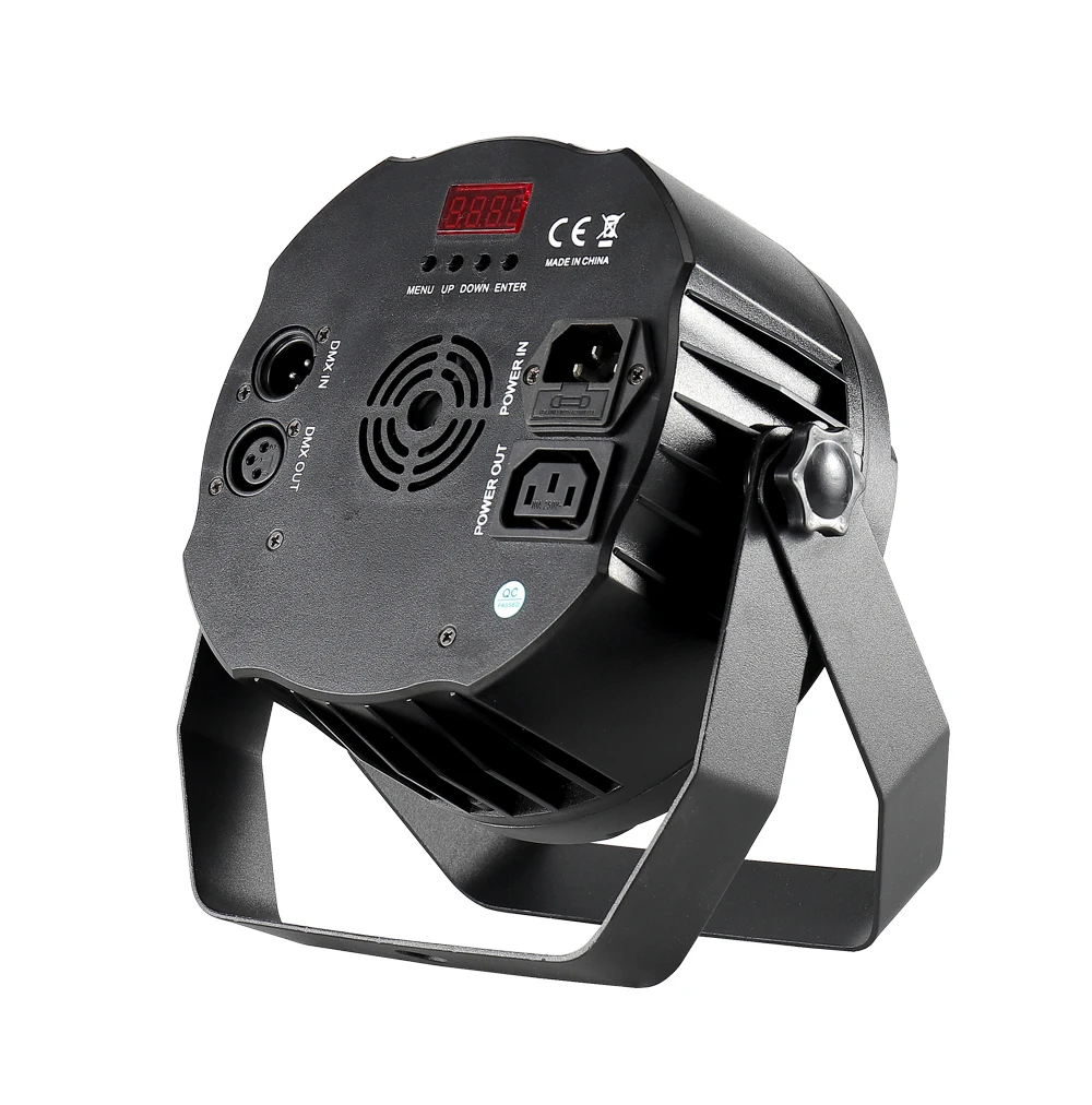Цветной плоский светодиодный светильник TIPTOP с 2 эффектами 3x18 Вт RGBWA + UV 6 в 1 45