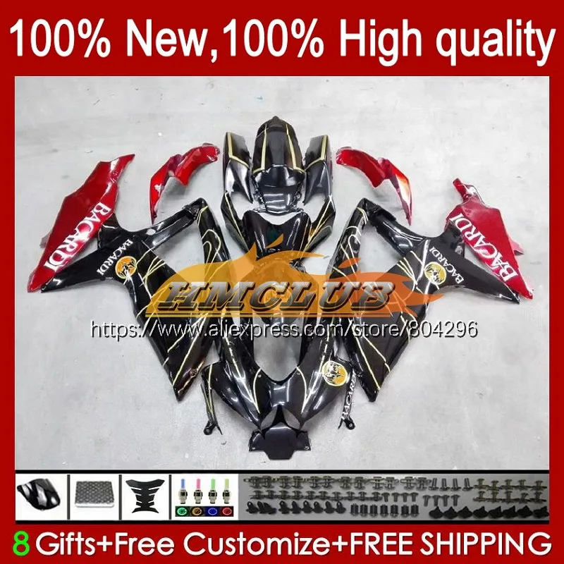 

Корпус для SUZUKI GSXR 600 750 CC K8 GSXR600 30No.18 600CC GSXR750 GSX-R600 08 09 10 GSXR-750 2008 2009 2010 красный черный обтекатель