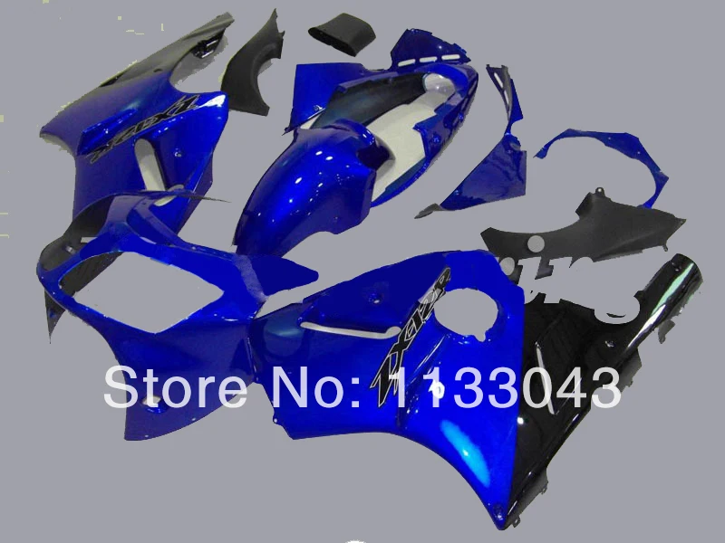 

100%NEW Blue Black Fairings FOR KAWASAKI NINJA ZX12R 00-01 ZX 12R 00 01 ZX-12R 00-01 ZX 12R 2000 2001 Fairing Set ABS +7gifts