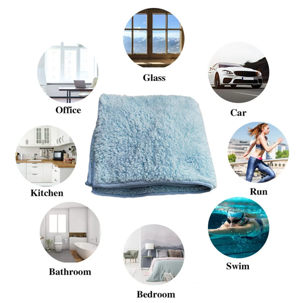 

40x40cm Car Wash Microfiber Towel Car Cloths Waxed Crystal Cleaning Drying Thick Cloth Hemming Coral Fleece Washing Towel