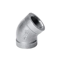 bspt 2 dn50 thread female stainless steel ss304 45 degree elbow max 150 psi pipe elbow fittings for water gas oil