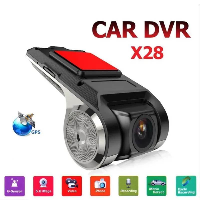 Full HD 720P Автомобильная DVR камера Авто навигационный рекордер Даш g сенсор ADAS