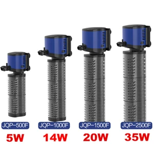 220 В Sunsun внутренний фильтр для аквариума 3 в 1, бесшумный погружной Губчатый Фильтр для аквариума, кислородный водяной насос