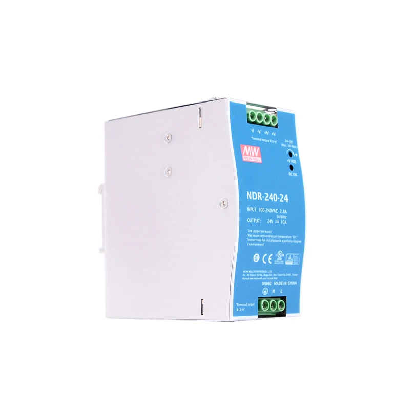 Оригинальный meanwell DC 24V 10A 240W с одним выходом промышленный блок питания на din