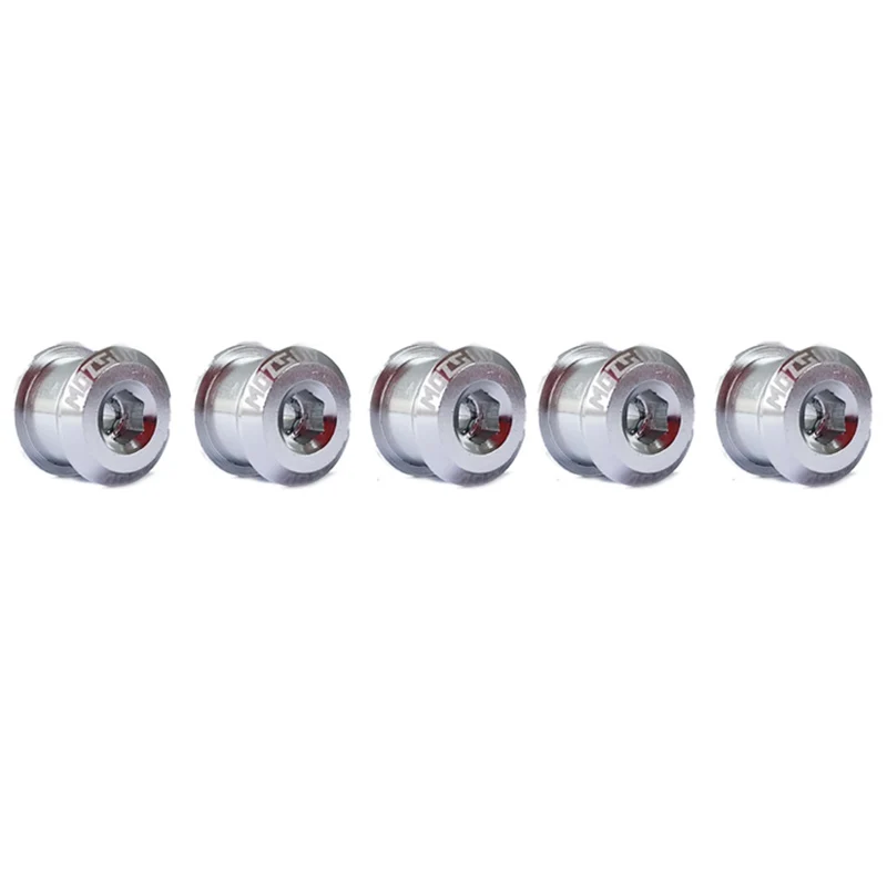 

5PCS Aluminium Cycling Bicycle Parts Bicycle Crank Chainwheel Alloy Single Disc MTB Road Bike Bicycle Chainring Bolts Screws