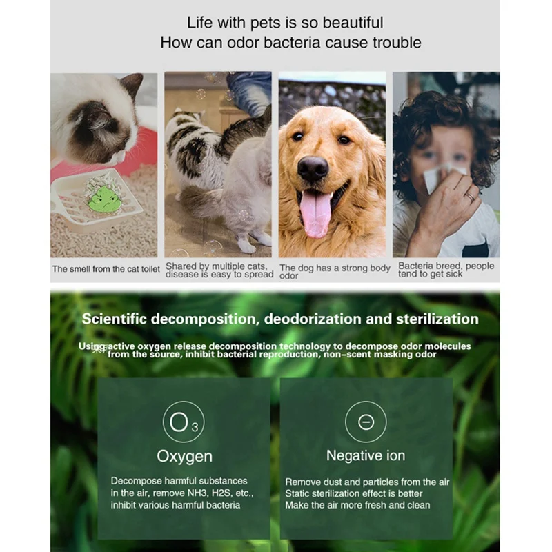 

Pet Deodorant Air Purifier Pet Nest Air Freshener Air Purifier Home Air Purifier Air Cleaner For Home Pet Products hot-