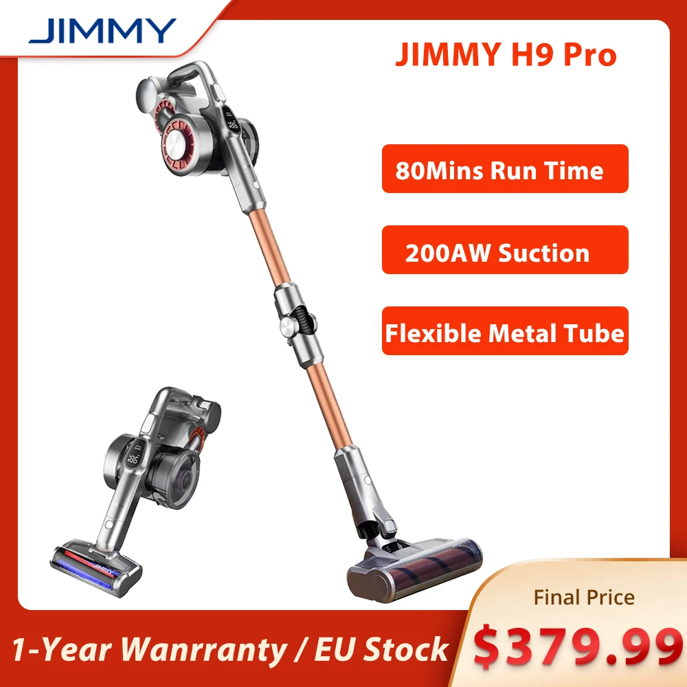 Беспроводной ручной пылесос JIMMY H9 PRO 8 шт. 3000 мАч Вт сильный всасывающий
