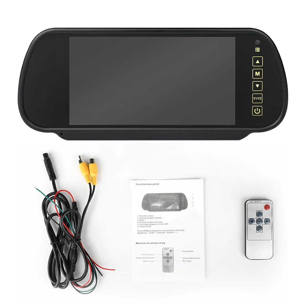 

Reverse Parking system 7 inch TFT LCD Screen Car Monitor rearview mirror+ Night Vision Rearview camera optional